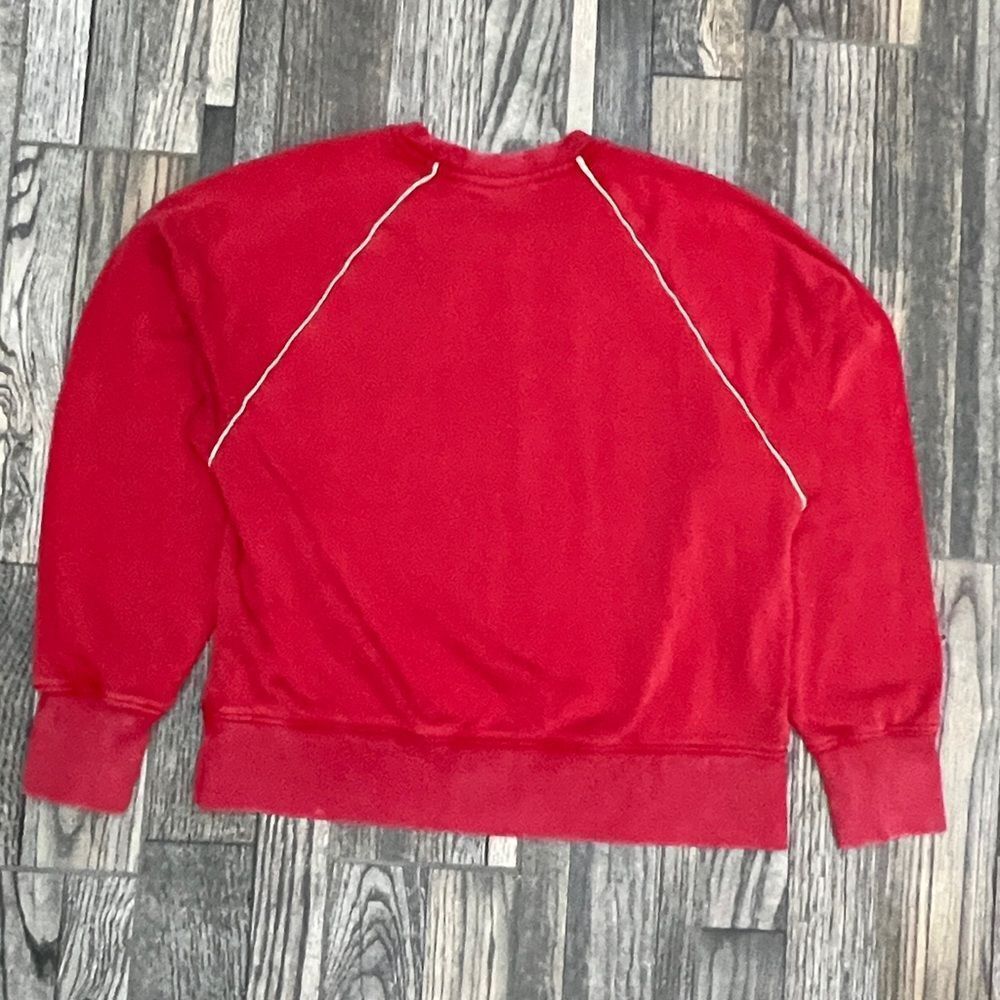 🔥 TASMANIAN DEVIL “TAZ” NEW YORK CREWNECK Red Y2K Sweatshirt Women Sz Med - EUC - Picture 6 of 9